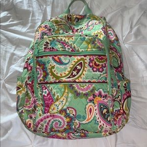 Mint green Vera Bradley book bag